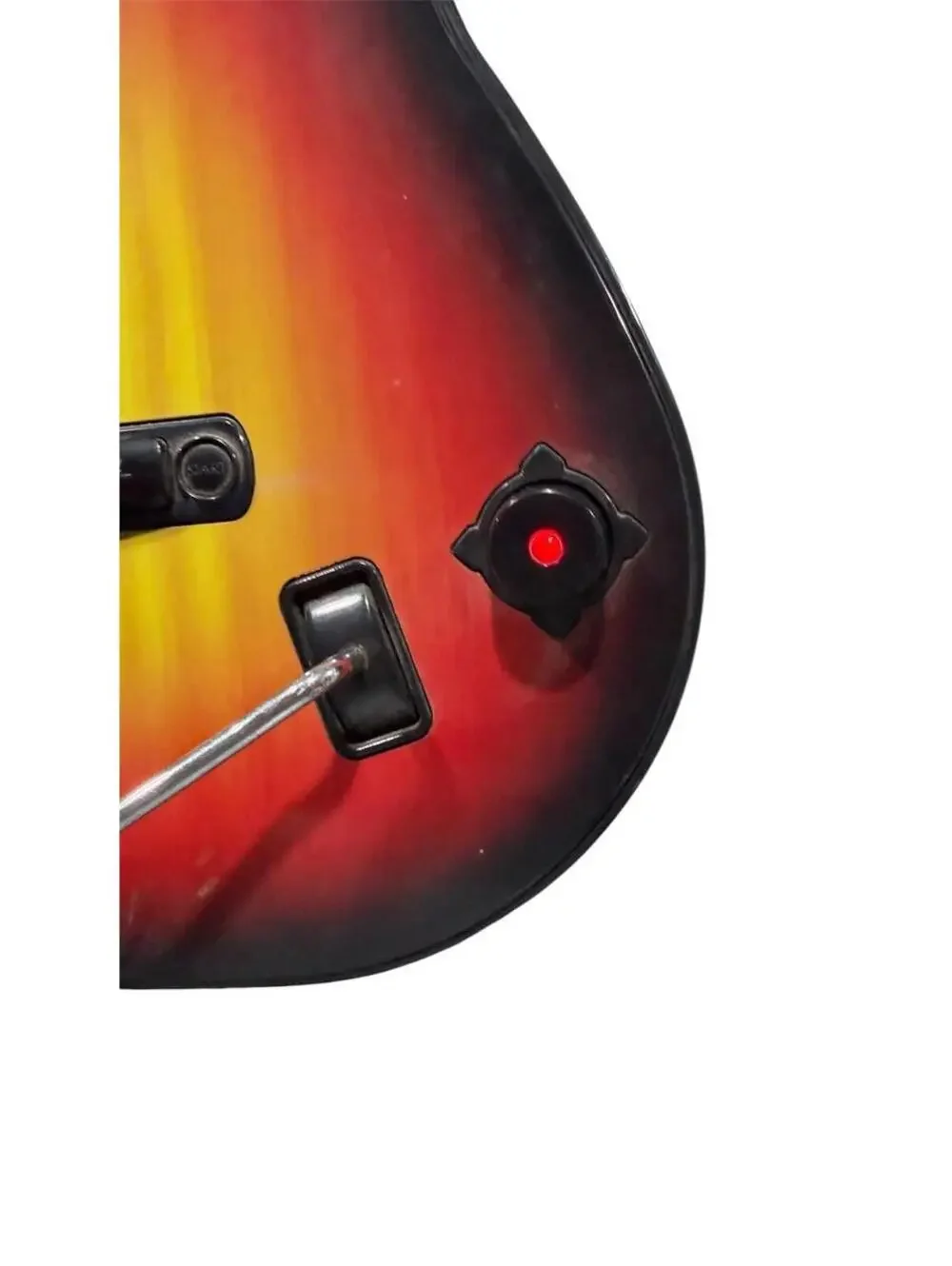 RedOctane Sunburst Guitar Hero World Tour Playstation 2 Tested BUT NO DONGLE